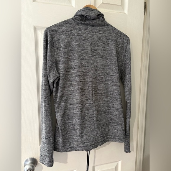 Nike women’s funnel neck dri fit grey training top size medium shirt - Picture 8 of 13